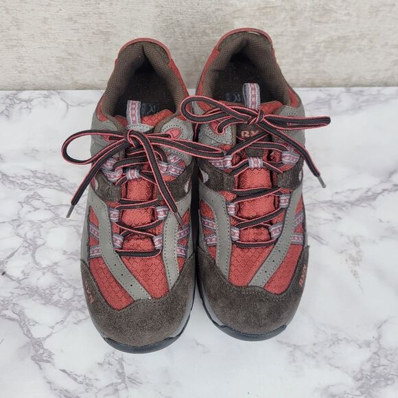 Ryn Trail Red Gray Athletic Shoe US Size 6  Korean 235  Hiking Running - Picture 4 of 14